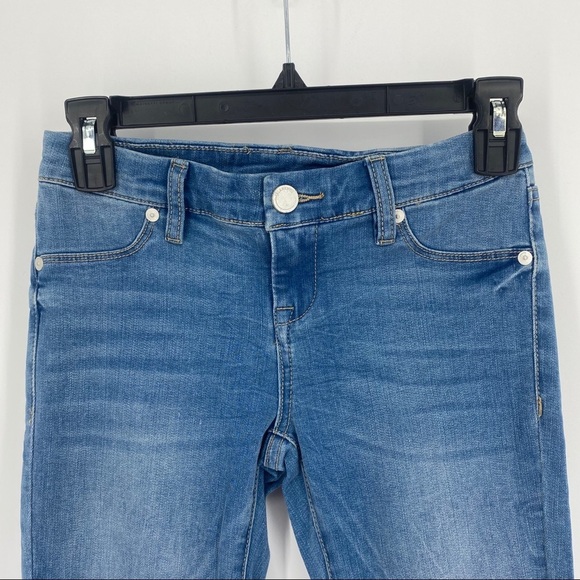 BlankNYC Spray-On Distressed Hi-Low Skinny Jeans - Picture 3 of 11